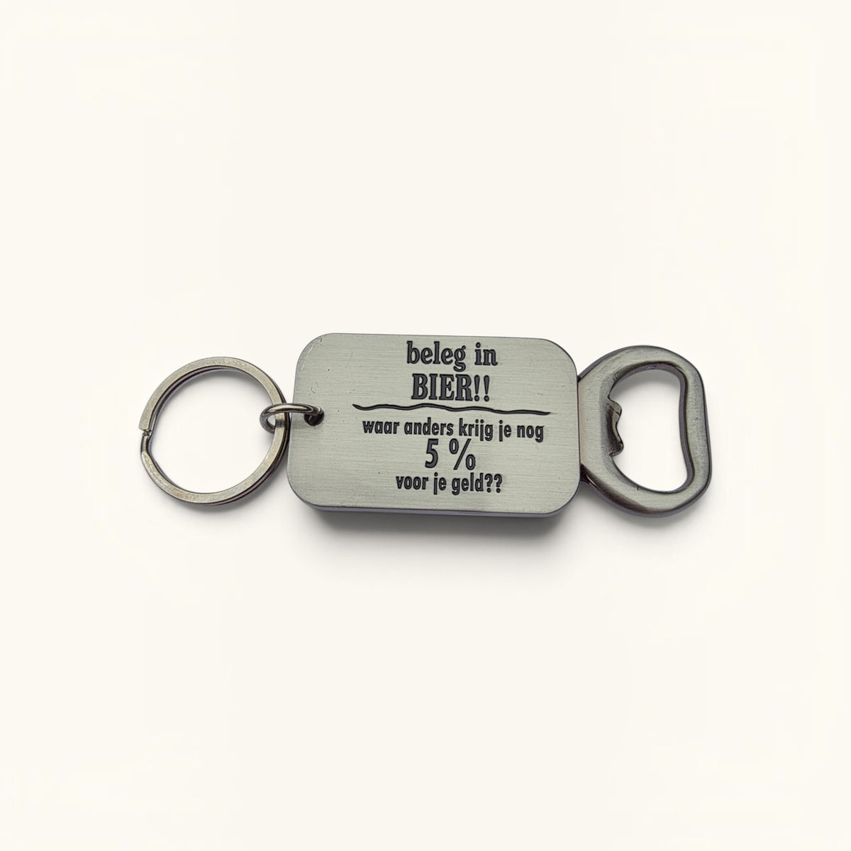 Sleutelhanger Flesopener - Beleg in bier!!