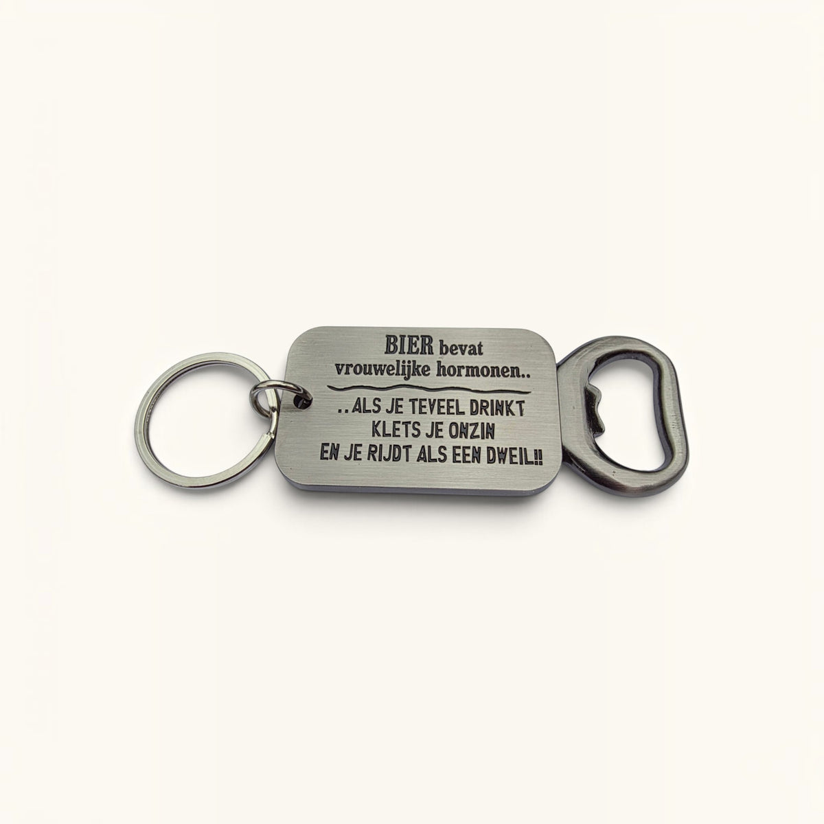 Sleutelhanger Flesopener - Bier bevat