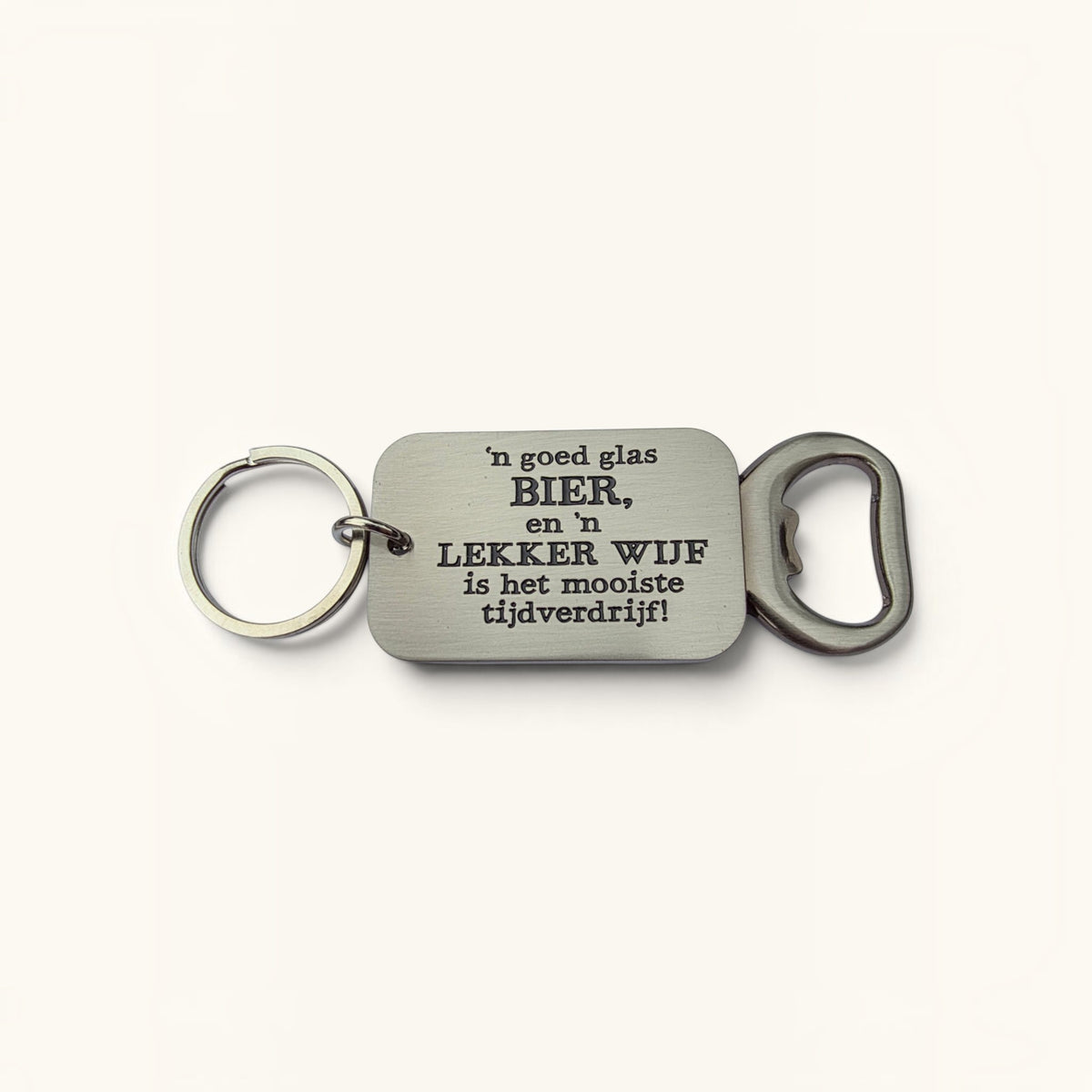 Sleutelhanger Flesopener - 'N goed glas bier,