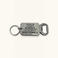 Sleutelhanger Flesopener - Vroeger leek mijn buik 'n wasbordje...